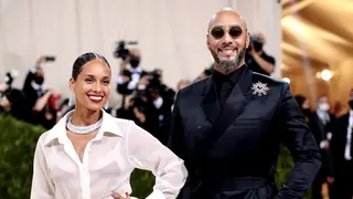 NEW YORK, NEW YORK - SEPTEMBER 13: Alicia Keys and Swizz Beatz attend The 2021 Met Gala Celebrating In America: A Lexicon Of Fashion at Metropolitan Museum of Art on September 13, 2021 in New York City. 