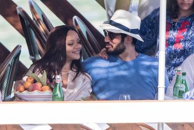 Rihanna and Hassan Jameel - This next RiRi album is about to be great by the looks of&nbsp; this loving gaze she's giving her man! Rihanna and her billionaire bae, Hassan Jameel, were spotted on an Italian vacation in Capri with his family. We stan a couple who are rich in love and rich in riches! (Photo: Backgrid)