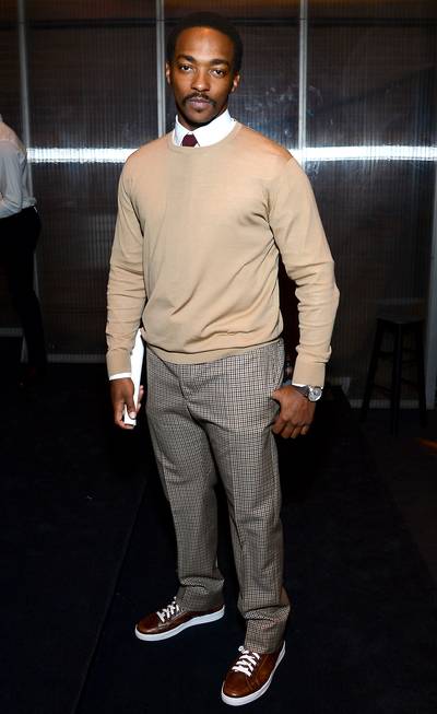Anthony Mackie - February 28, 2014 - This man!&nbsp;Anthony Mackie&nbsp;doesn't stop leading the acting pack, so he came to talk about his new role in&nbsp;Repentance.Watch a clip now!&nbsp;(Photo: Larry Busacca/Getty Images for Prada)