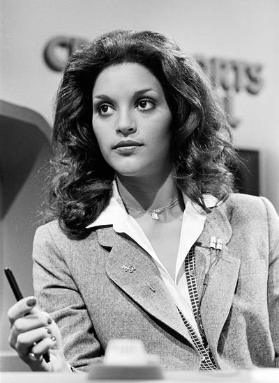 Jayne Kennedy - Actress Jayne Kennedy replaced Phyllis George on The NFL Today in 1978, becoming the first African-American woman to host a network sports television broadcast.(Photo: CBS /Landov)