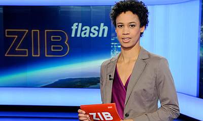 Claudia Unterweger - Born to an African-American father and Austrian mother, Claudia Unterweger in February 2011 became Austria’s first Black on-camera news presenter. She debuted on “Zib-flash,” a program of the Austrian Broadcasting Corporation ORF.(Photo: ORF/Ali Schafler/Zib Flash)