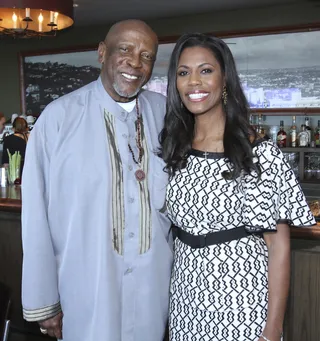Reality Check - Former reality star&nbsp;Omarosa Manigault&nbsp;and actor Louis Gossett Jr. were all smiles during the NAACP Post-Image Awards brunch. Manigault chatted about her work as an ordained minister.&nbsp;(Photo: Maury Phillips/BET Networks)