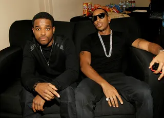 Yo It's the Dudes From Crash - Actor Larenz Tate and rapper Ludacris are kicking it like two cool actors. Man, we wish Terrence Howard was here to make this even more meta.(Photo: Bennett Raglin/BET/Getty Images for BET Networks)