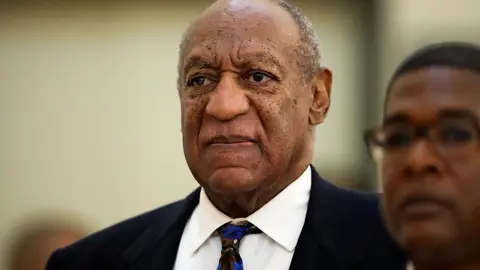 NORRISTOWN, PA - SEPTEMBER 24: Actor and comedian Bill Cosby returns to the courtroom after a break with his spokesman Andrew Wyatt at the Montgomery County Courthouse, during his sexual assault trial sentencing in Norristown, Pennsylvania, U.S. September 24, 2018. (Photo by David Maialetti-Pool/Getty Images)