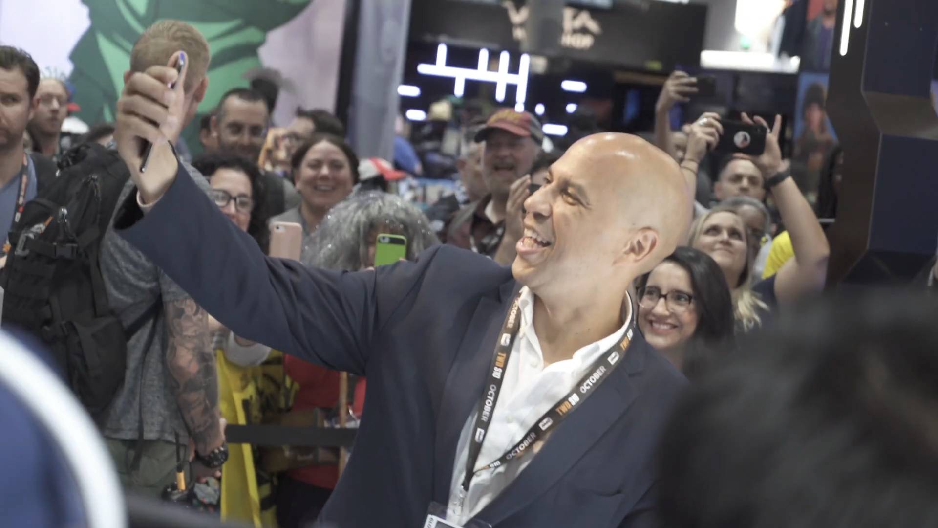 Cory Booker at San Diego Comic Con 2019.