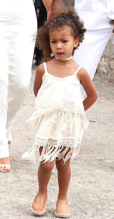 Cuba Cutie - North was fabulous in fringe while on vacay in Cuba with the rest of the Kardashian/Jenner/West tribe.(Photo: Brian Prahl / Splash News)