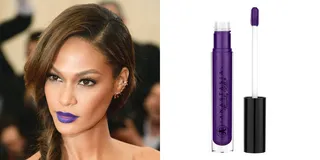 Joan Smalls - We love that supermodel Joan Smalls took a huge risk with this punkish purple look —&nbsp;and it totally paid off. Be can be daring too with the appropriately named&nbsp;Anastasia Beverly Hills Lip Gloss in&nbsp;Purple Rain ($16)(Photos from left: Dimitrios Kambouris/Getty Images, Anastasia Beverly Hills)&nbsp;