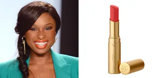 Jennifer Hudson - Oscar-winning actress&nbsp;Jennifer Hudson&nbsp;gave us&nbsp;life with this tangerine gloss! Purse your lips together with&nbsp;Too Faced's La Creme Color Drenched Lipstick in Juicy Melons ($22).(Photos from left: Frazer Harrison/Getty Images for Mercedes-Benz Fashion Week, Too Faced Cosmetics)&nbsp;