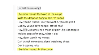 Even Genius lists “literal murmuring” in his lyrics. - (Photo: Genius)&nbsp;