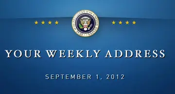 Obama Weekly Address, Honoring Our Nation's Service Members and Military Families