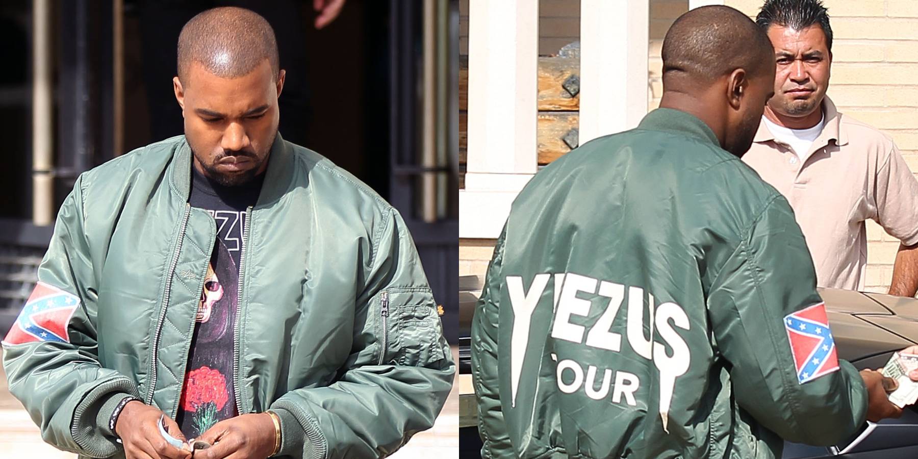 Kanye West American Flag Puffer Jacket