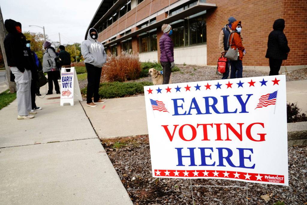 Vote early sign