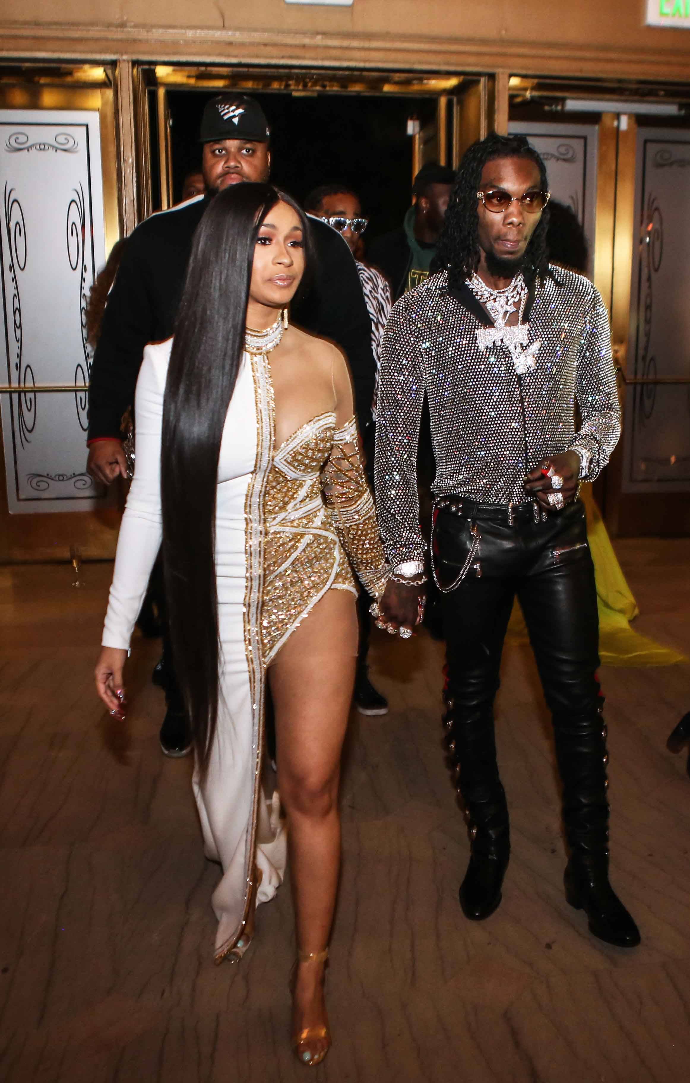 Cardi B and Offset Had a Fashionable Courtside Date Night