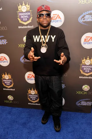 Happy Birthday, Big Boi! - Rapper Big Boi arrives at EA SPORTS Madden Bowl XIX at the Bud Light Hotel for his performance during Super Bowl weekend in New Orleans. The legendary one-half of OutKast celebrates his 38th birthday today.&nbsp;(Photo: Stephen Lovekin/Getty Images for Bud Light)
