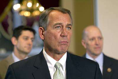 God Saved John Boehner's Life - The trouble House Speaker John Boehner has wrangling his raucous Republican caucus is not news. According to a Washington Post report, several members were prepared to stage a coup in January. But in the end, &quot;the cabal quickly fell apart when several Republicans, after a night of prayer, said God told them to spare the speaker.&quot;&nbsp;&nbsp; (Photo: AP Photo/Jacquelyn Martin)