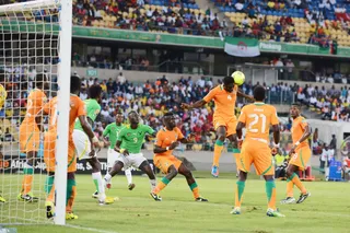 Ivory Coast vs. Togo - Kolo Toure heads the ball during the match between Ivory Coast and Togo.(Photo: Lefty Shivambu/Gallo Images)