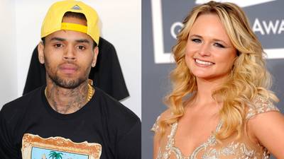 Chris Brown vs. Miranda Lambert - The 2012 Grammy Awards marked Chris Brown's&nbsp;first appearance at the show since the 2009 assault of Rihanna. While some onlookers were wowed by the singer’s multiple performances during the night, country singer Miranda Lambert was none too thrilled. Lambart tweeted, “I don’t get it. He beat on a girl.. not cool that we act like that didn’t happen.” Brown fired back on Twitter, &quot;Using my name to get publicity? I love it! Perform your heart out! Go buy Miranda Lambert album! So motivational and PERFECT!”(Photos from left: Imeh Akpanudosen/Getty Images, Jason Merritt/Getty Images)