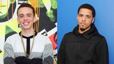 Logic on receiving advice from J. Cole: - &quot;J. Cole is a super awesome dude and every now and again, I'll text him and let him know how things are going... He always gives me really great words of wisdom and one of them was like, 'Don't worry about the numbers.'&quot;(Photos from Left: Vincent Sandoval/WireImage, Larry Marano/Getty Images)
