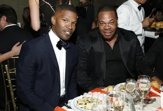 Suited and Booted - Jamie Foxx and Busta Rhymes&nbsp;are handsomly dressed as they enjoy dinner at the 2014 Angel Ball hosted by Gabrielle's Angel Foundation at Cipriani Wall Street in New York City.(Photo: Cindy Ord/Getty Images for Gabrielle's Angel Foundation)