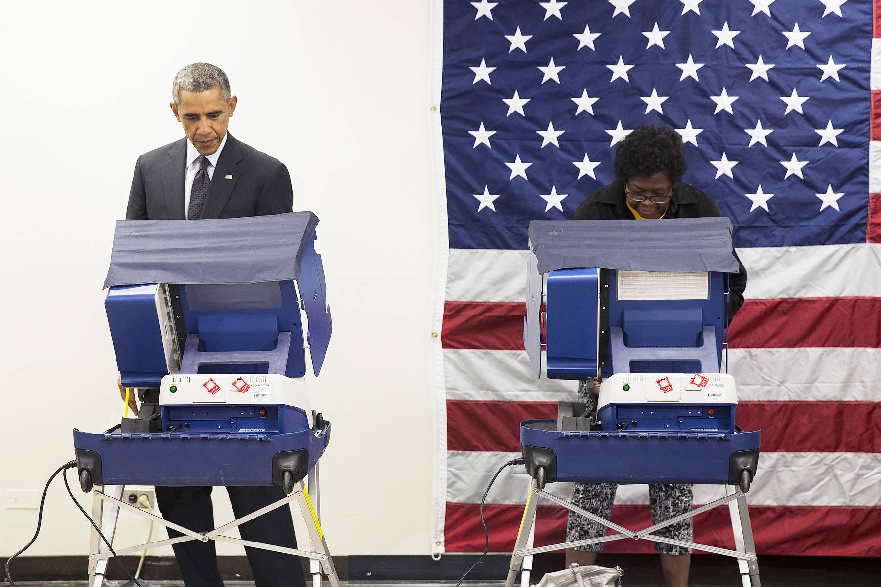 President Obama Voting 
