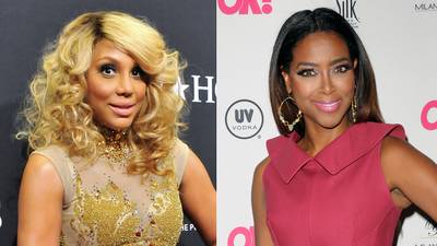 Tamar Braxton shades Kenya Moore on Watch What Happens Live: - &quot;She's not my favorite. My favorite is NeNe... Something about the thirst of it all, you know? She's a pretty girl, but I don't know, the pageant thing kind of reeks.&quot;(Photos from left: Larry French/BET/Getty Images for BET, Ivan Nikolov/WENN.com)