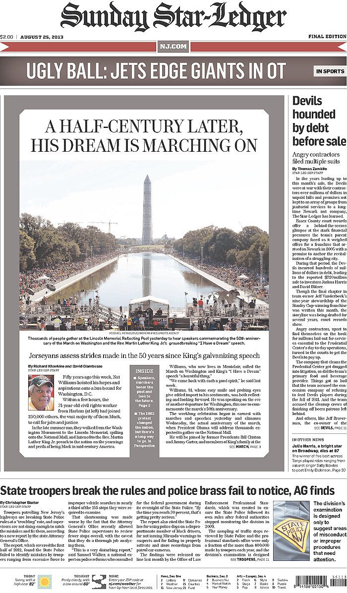 Sunday Star-Ledger (New Jersey) - Image 2 From March On Washington Is ...