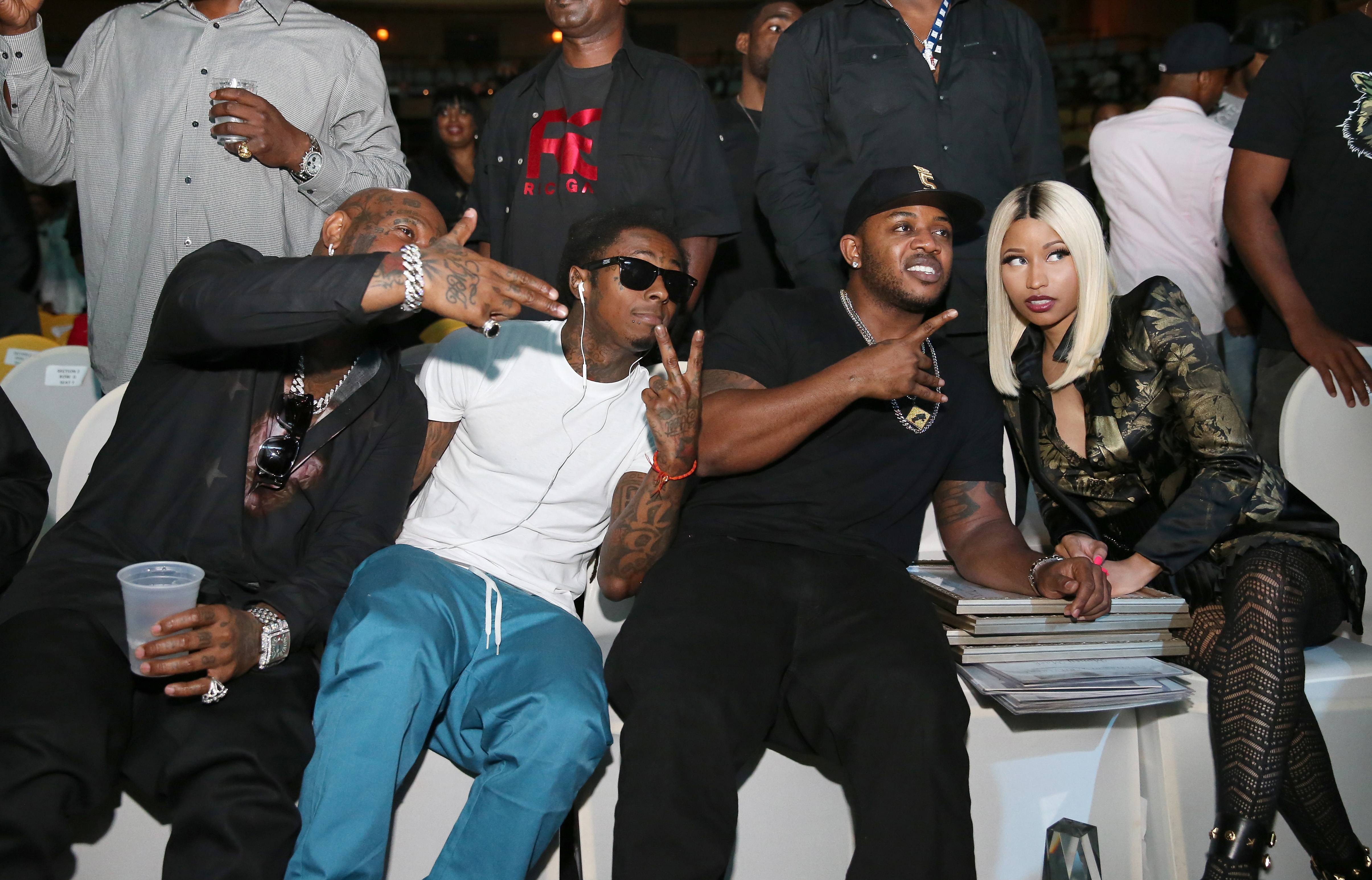 YMCMB Birdman Lil Wayne Mack Maine Nicki Minaj 2013 BMI R&B Hip Hop Awards