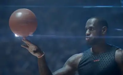 LeBron James and Serena Williams - NBA MVP LeBron James, Serena Williams, Barcelona football player Gerard Pique and boxing sensation Andre Wards challenge everyday people in this anniversary ad.&nbsp;