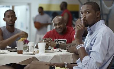 Kevin Durant?s ?Summer Serious? - Nike takes Kevin Durant back home for this hilarious commercial. Durant and ?local legend? Anton Barrels go head to head as analysts Jay Bilas and others rehash Durant being overlooked in the 2007 draft by the Trailblazers and picked No. 2 with the Supersonics.(Photo: Courtesy of Nike)