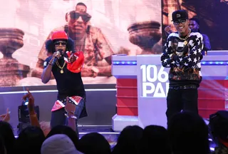 Golden Boy - Trinidad James and August Alsina kill the stage.&nbsp;(Photo:&nbsp; Bennett Raglin/BET/Getty Images for BET)