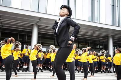 Janelle Performs “Q.U.E.E.N.” - FAMU marching band returns after hazing death suspension, an HBCU Parent Plus Loan victory, and more HBCU news headlines. —Dominique Zonyéé&nbsp;(Photo: Alicia Funderburk/Getty Images)&nbsp; North Carolina A&amp;T’s &quot;Blue and Gold Marching Machine” got the honor of rocking out with Janelle Monae as the band performed her latest single, “Q.U.E.E.N.,” featuring Erykah Badu.&nbsp;&nbsp;