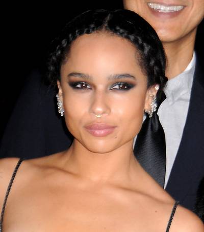 Zoë Kravitz - The starlet always delivers when she’s snapped on the carpet. Adore the braided hairstyle and highlighted cheeks.&nbsp;  (Photo: Darla Khazei, PacificCoastNew)