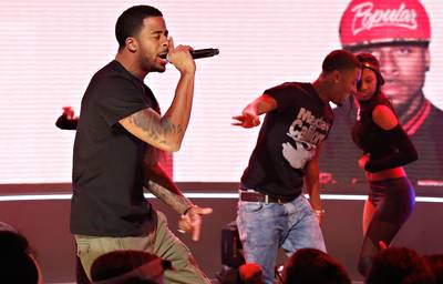 Doing It! - Recording artist Sage the Gemini performs live and rips the 106 stage. (Photo: Cindy Ord/BET/Getty Images for BET)