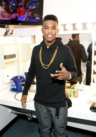 Straight Ahead - Recording artist B Smyth backstage. (Photo: Bennett Raglin/BET/Getty Images for BET)