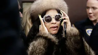Cardi B Struts Into Court Wearing a Giant Fur Coat – StyleCaster