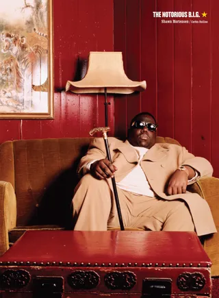 The Notorious B.I.G. - Biggie's influence on the game is deeper than you think. More than just the G.O.A.T. on the mic, Big was the first to blatantly reach for the pop-chart ring without losing his curb appeal. He spit party and love raps over Diddy's pop loops and somehow made it sound rugged. Pretty much every commercial rap artist since — from Jay-Z to Rick Ross — is tracing his footsteps. (Photo:&nbsp; As featured in &quot;Hip Hop - A Cultural Odyssey&quot; by Shawn Mortensen / Corbis Outline)