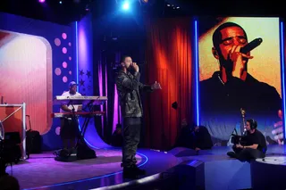 In His Soul - J. Cole performs his hit single on the 106 &amp; Park stage. (Photo: Brad Barket/PictureGroup)
