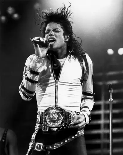 Michael Jackson Color Spotlight Black Tee