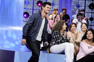 Taylor Lautner - Taylor Lautner makes his first appearance on BET's 106 &amp; Park.(Photo: John Ricard / BET)