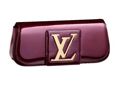 LOUIS VUITTON  Plum Patent Leather Top Handle with Matching