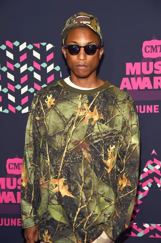 PHARRELL WILLIAMS&nbsp;&nbsp;&nbsp; - Skateboard P is undoubtedly one of the most creative minds in music today. However, before we knew him for art and fashion we knew him for music production. The fact remains that Pharrell is still one of the nicest producers in the game.(Photo: Rick Diamond/Getty Images for CMT)&nbsp;&nbsp;
