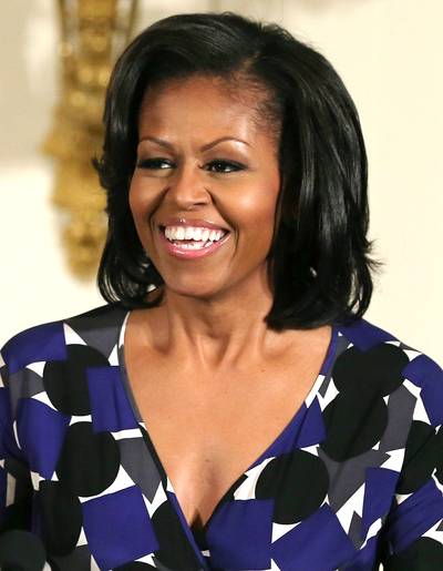 Michelle Obama how her new hairdo replaced a midlife crisis:&nbsp; - &quot;I couldn't get a sports car. They won't let me bungee-jump. So instead, I cut my bangs.”&nbsp;(Photo: Mark Wilson/Getty Images)