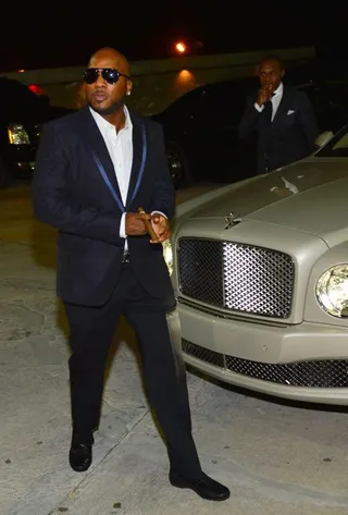 Dapper Don - Young Jeezy brought in 2013 in style wearing an impeccably tailored navy blue suit and arriving in a white Rolls Royce to the Hennessy V.S New Year's Eve Takeover event at Compound in Atlanta. &nbsp;(Photo: PRINCE WILLIAMS, ATLPICS.COM)