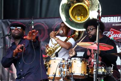 The Roots - On &quot;Never,&quot; The Roots, alongside Patty Crash, deliver a painful journey through life, detailing the struggles that it sometimes comes with. The record is nominated for Impact Track.(Photo: Astrid Stawiarz/Getty Images)&nbsp;