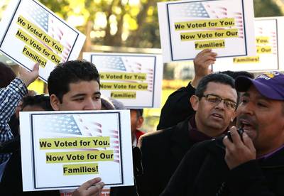Immigration Reform - The population growth among Latinos is making them a key electoral demographic. As Republicans try to win their support and Democrats fight to maintain it, the comprehensive immigration reform that didn't occur during Obama's first term as promised will become a top priority. (Photo: Mark Wilson/Getty Images)