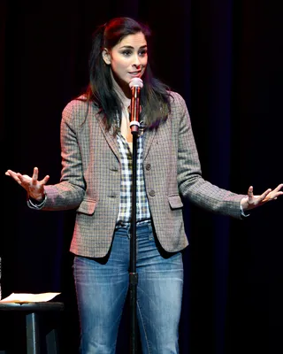 Sarah Silverman on Spike Lee’s criticism of the N-word usage in&nbsp;Django Unchained:&nbsp; - “Doesn’t it take place during slavery? Wouldn’t it be odd if they didn’t have that horrific word in it?”  (Photo: Michael Kovac/Getty Images for AmeriCares)