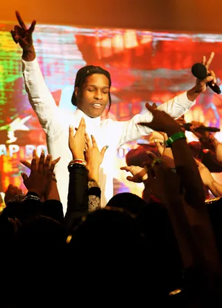 Get Live - A$AP Rocky performing at 106 &amp; Party, December 31, 2012.&nbsp; (Photo: Randy Smith / BET)