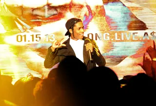 A$AP on Fire - Always the fashion plate and performer, A$AP Rocky lit the stage up!&nbsp; (Photo: Randy Smith / BET)