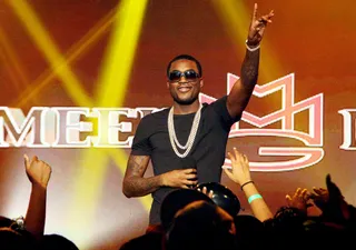 Solid - Meek Mill performing at&nbsp;106 &amp; Party, December 31, 2012. (Photo: Randy Smith / BET)