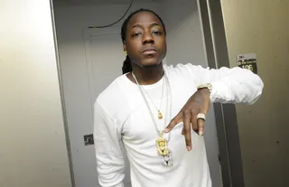 Ace Hood, @acehood - Tweet: "I'm looking for soulja girl I hit his phone he aint reply !"Well it looks like it's safe to say rapper Ace Hood didn't find boxer Adrian Broner and Soulja Boy's viral video poking fun at his jewelry mishap humorous. The "Bugatti" rapper's diamond Rolex watch bezel fell off during his live red carpet interview at the BET Awards.(Photo: John Ricard/BET)
